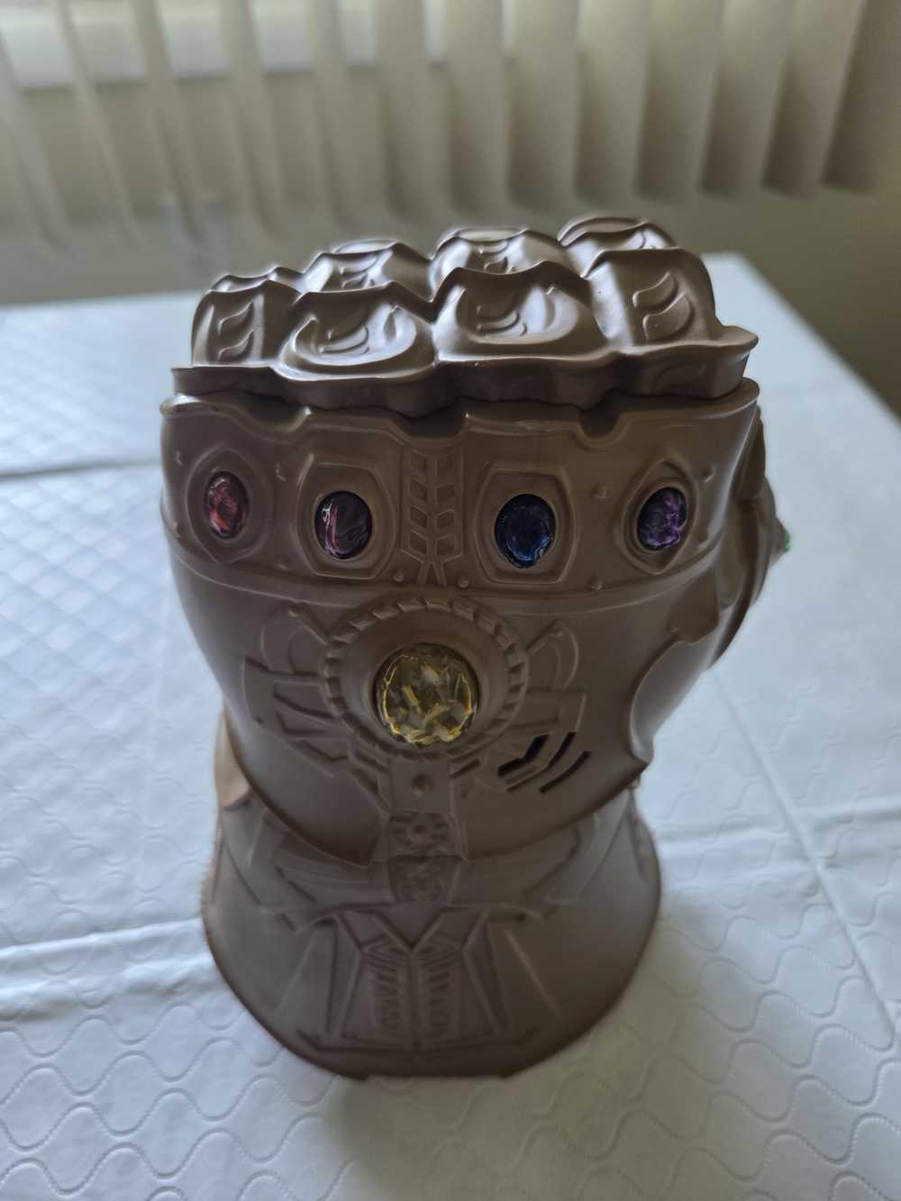 Toy Infinity Gauntlet VR/AR Accessory Replica in Brown with Gem Accents